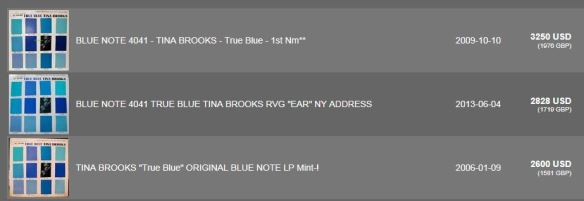 Tina Brooks Trus Blue Popsike top 3