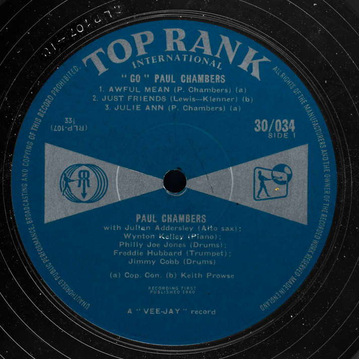 Paul-Chambers-Go-Rank-labels-1000-s1–LJC | LondonJazzCollector